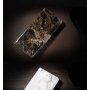 Флип калъф с мраморен ефект за iPhone 7 / 8 - черен