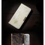 Флип калъф с мраморен ефект за iPhone 7 / 8 - черен