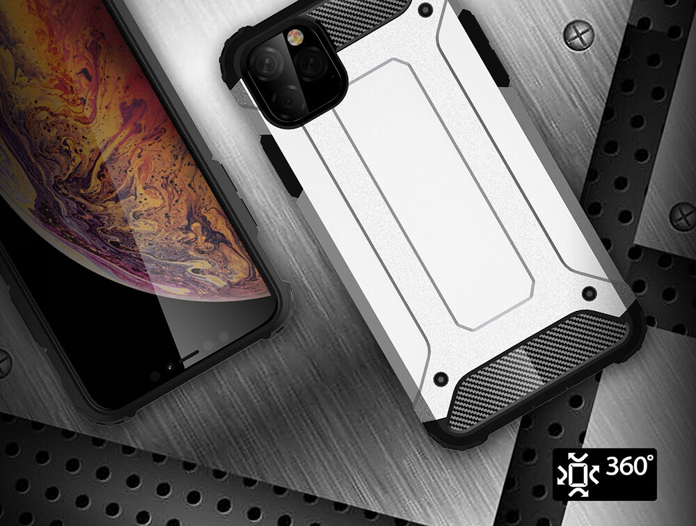 Устойчив Armor кейс за iPhone 11 Pro Max - тъмносин