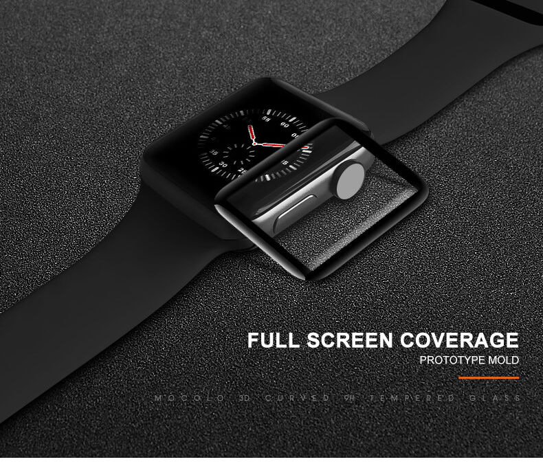 Mocolo закалено 3D стъкло с меки ръбове за Apple Watch 40mm
