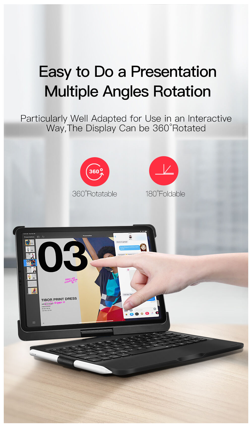 Dux Ducis безжична клавиатура за iPad Pro 11