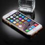Калъф за iPhone 6 / 6S с 360° защита и лъскави ръбове - предпазва предната и задната страна - черен
