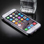 Калъф за iPhone 6 / 6S с 360° защита и лъскави ръбове - предпазва предната и задната страна - сив