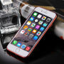 Калъф за iPhone 6 / 6S с 360° защита и лъскави ръбове - предпазва предната и задната страна - червен