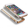 Калъф за iPhone 6 Plus / 6S Plus с 360° защита и лъскави ръбове - предпазва предната и задната страна - златен