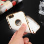 Калъф за iPhone 6 Plus / 6S Plus с 360° защита и лъскави ръбове - предпазва предната и задната страна - златен