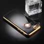 Калъф за iPhone 8 / 7 с 360° защита и лъскави ръбове - предпазва предната и задната страна - черен