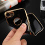 Калъф за iPhone 8 / 7 с 360° защита и лъскави ръбове - предпазва предната и задната страна - черен