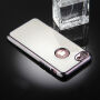 Калъф за iPhone 8 / 7 с 360° защита и лъскави ръбове - предпазва предната и задната страна - сив