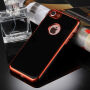 Калъф за iPhone 8 / 7 с 360° защита и лъскави ръбове - предпазва предната и задната страна - червен