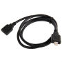 Удължителен кабел Lightning Male / Lightning Female за iPhone / iPad / iPod / AirPods - 1 m - черен