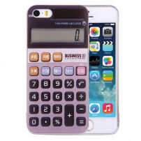 Гръб на iPhone 5 / 5S / SE (2016) - с фон на калкулатор - сиви