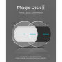 NILLKIN безжично зарядно / стойка за зареждане Qi Magic Disk II за Apple iPhone - бяла