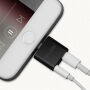 OCUBE 2в1 адаптер Lightning за 3,5 mm порт и Lightning за Apple iPhone - черен
