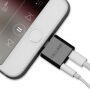 OCUBE 2в1 адаптер Lightning за 3,5 mm порт и Lightning за Apple iPhone - черен