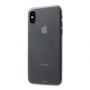 Пластмасов уптра тънък матов заден кейс за Apple iPhone XS / iPhone X - сив