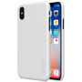 NILLKIN заден калъф за защита на дисплея за Apple iPhone XS / iPhone X - бял