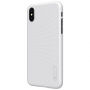 NILLKIN заден калъф за защита на дисплея за Apple iPhone XS / iPhone X - бял