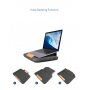 Мултифункционална чанта със стойка за MacBook 12" - черна