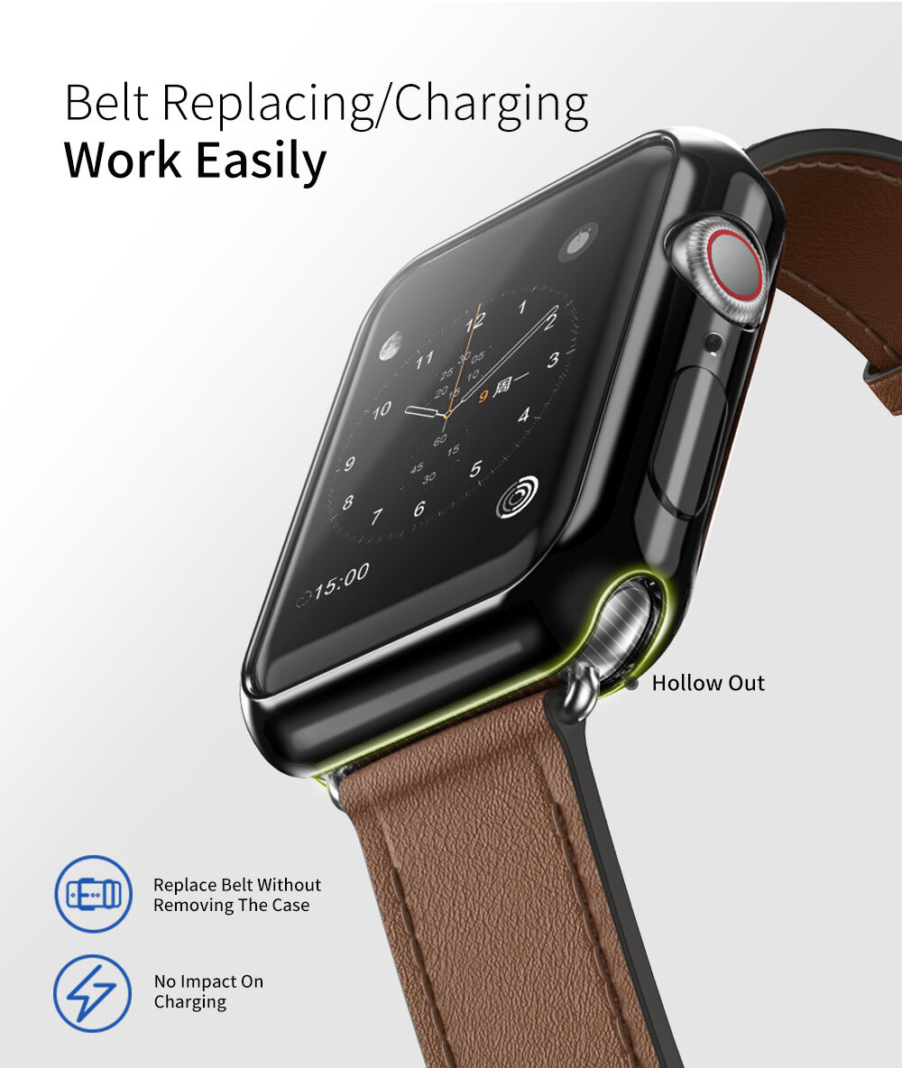 Dux Ducis предпазен калъф за Apple Watch 44mm - розов