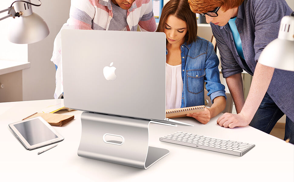 Bestand алуминиева стойка за MacBook - сребърна