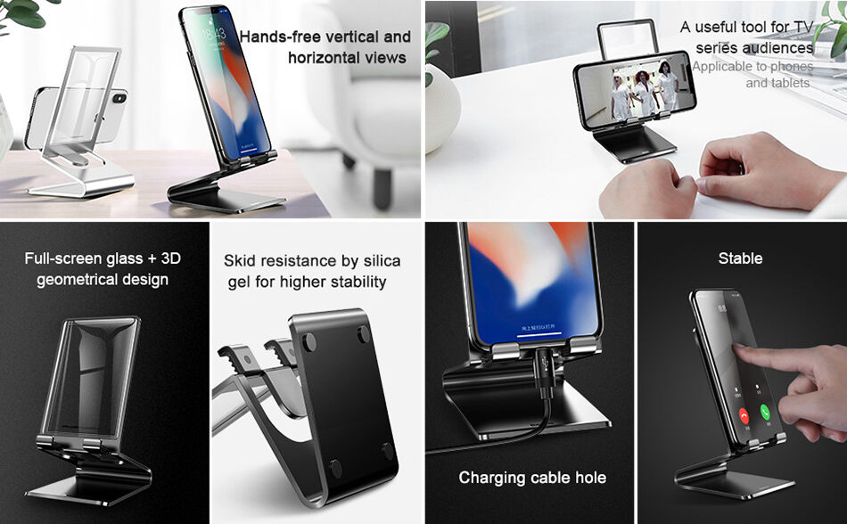BASEUS елегантна стойка за iPhone - черна