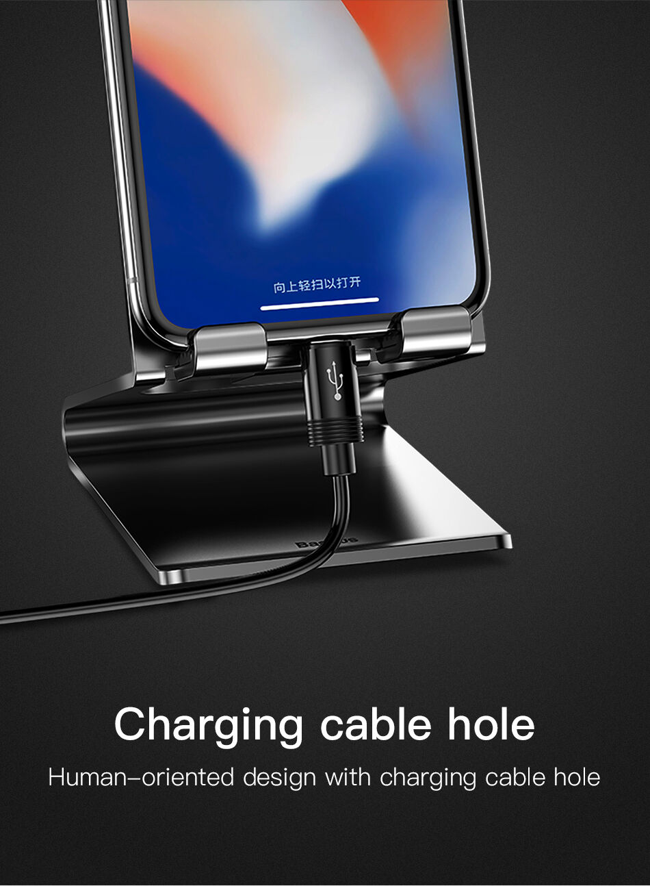 BASEUS елегантна стойка за iPhone - черна