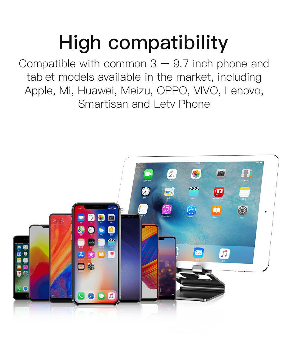 BASEUS елегантна стойка за iPhone - черна