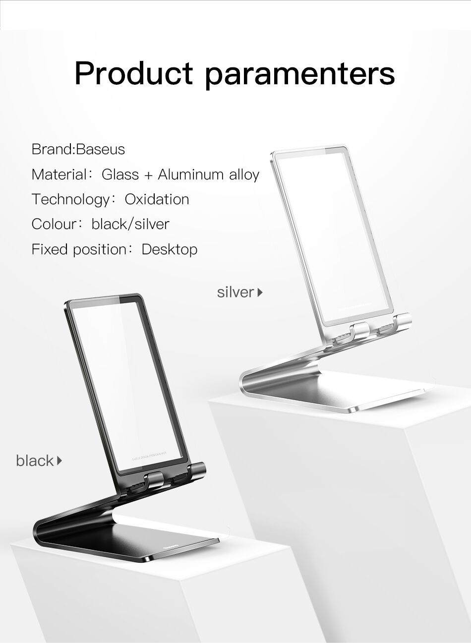 BASEUS елегантна стойка за iPhone - черна