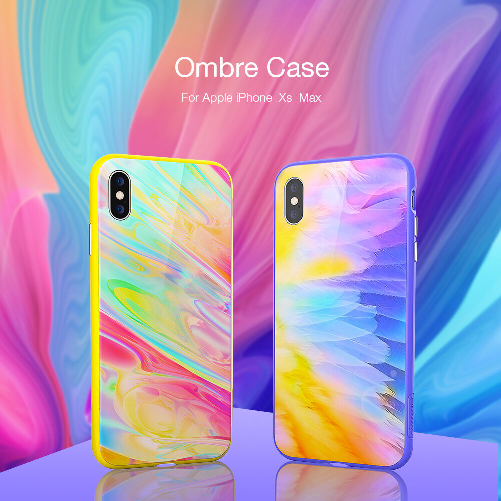 NILLKIN Ombre кейс за iPhone XS Max - лилава