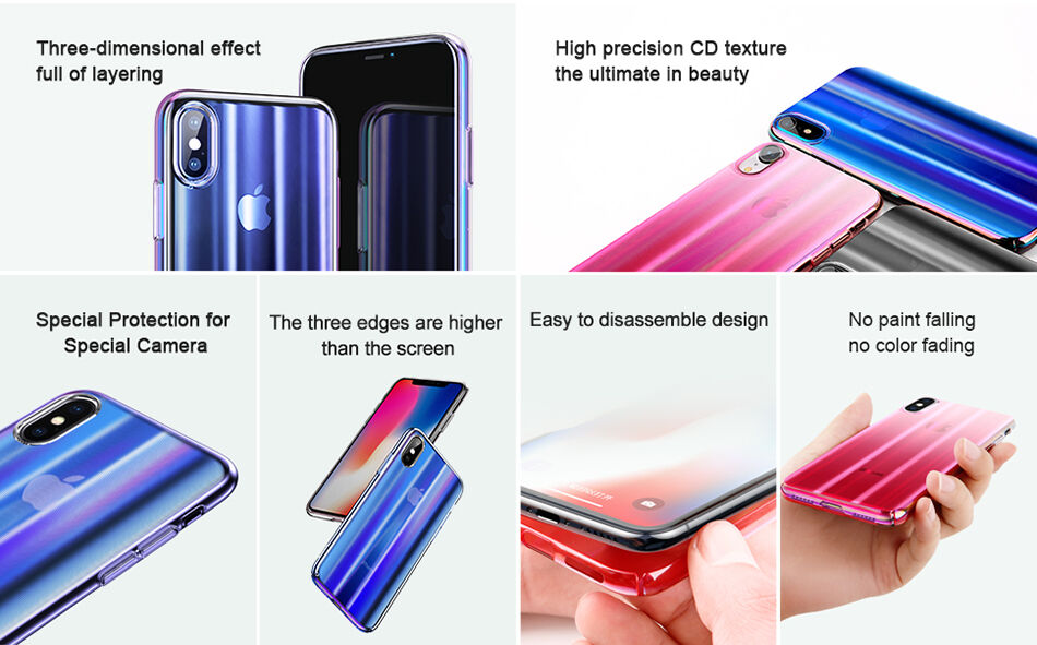 BASEUS Aurora калъф за iPhone XS - синя