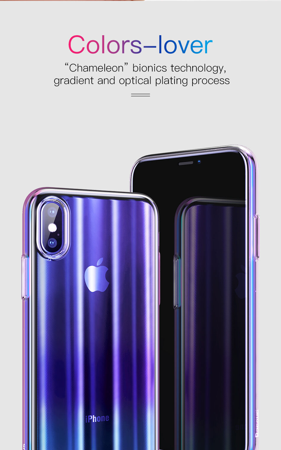 BASEUS Aurora калъф за iPhone XS - синя