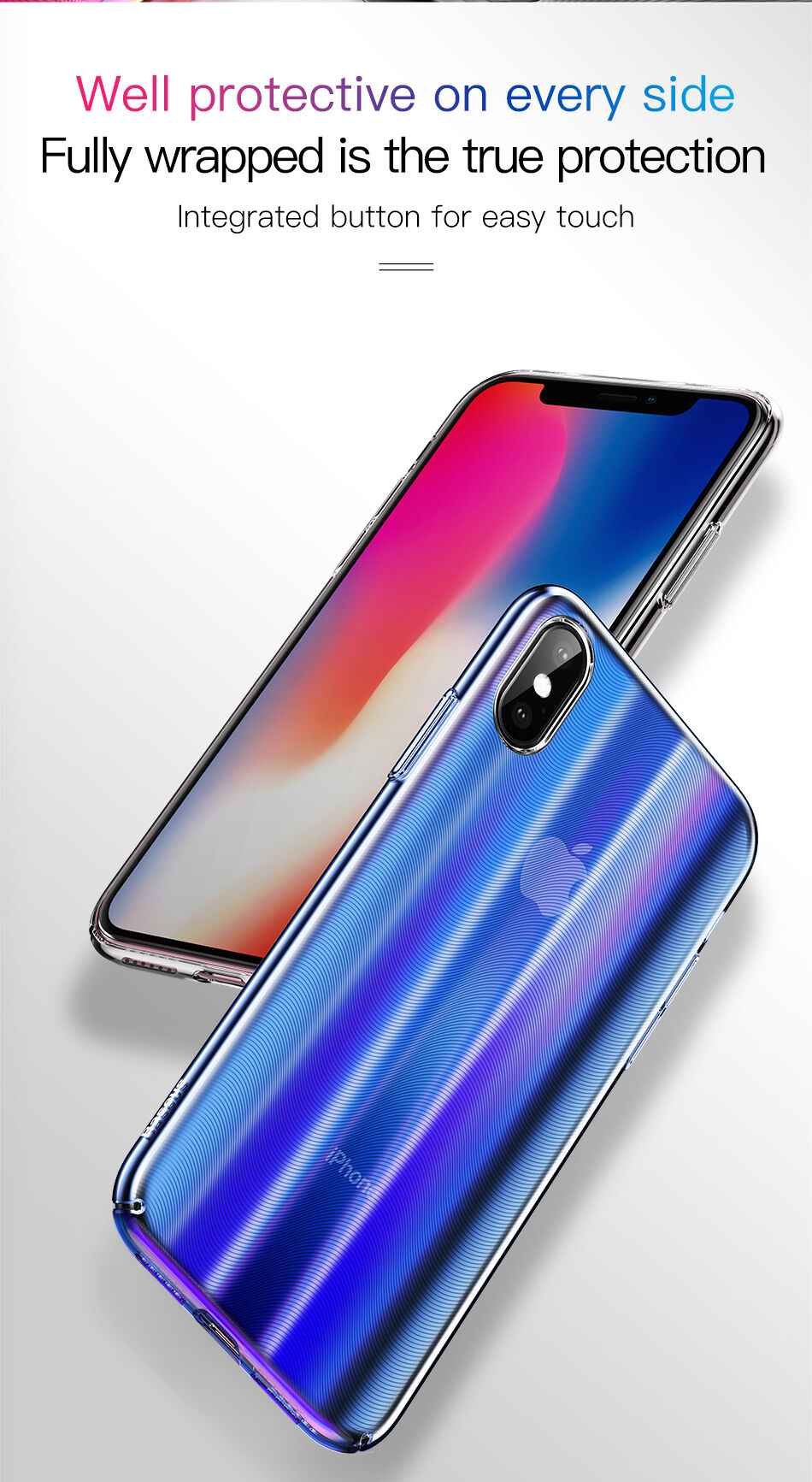 BASEUS Aurora калъф за iPhone XS - синя