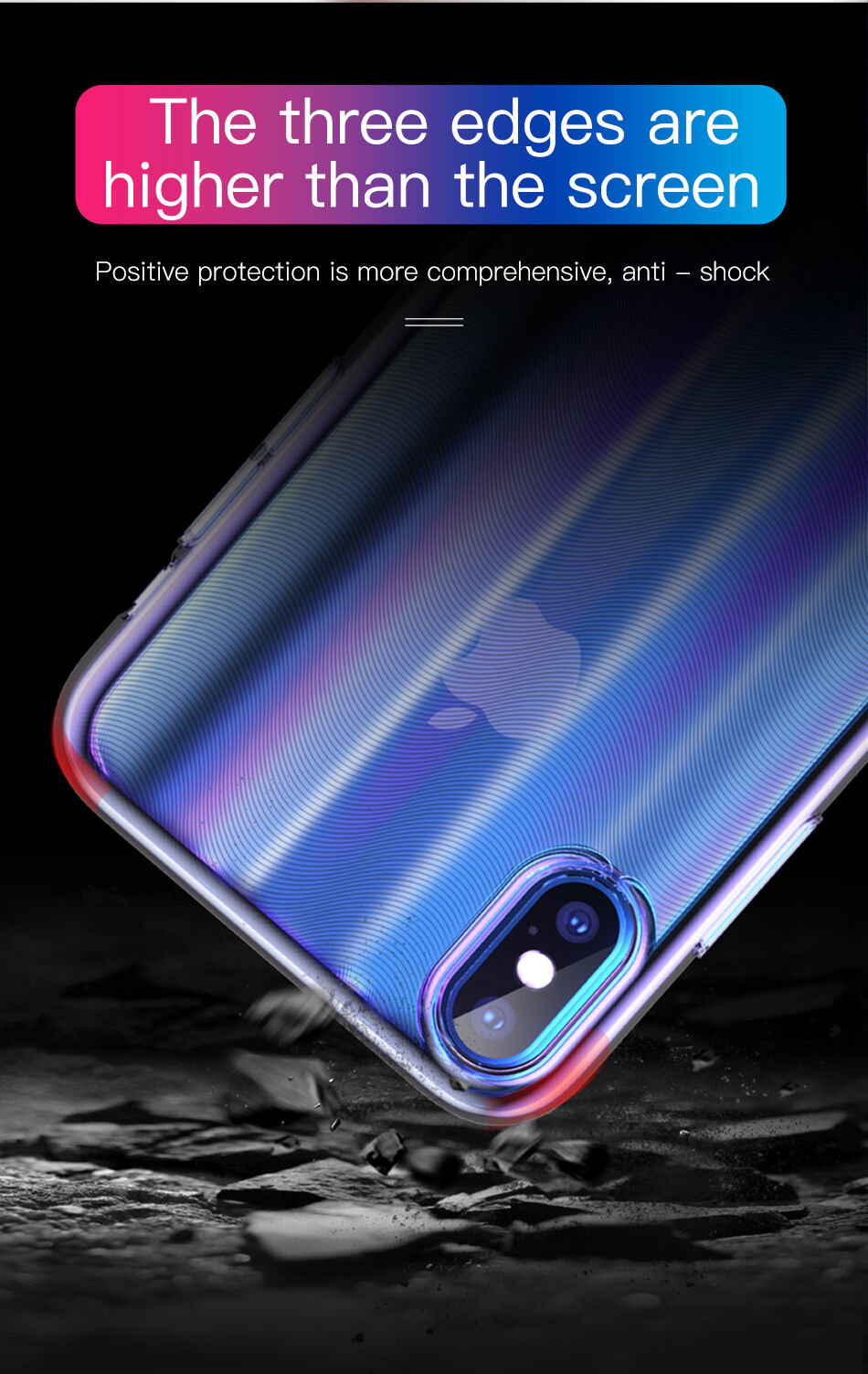 BASEUS Aurora калъф за iPhone XS - синя