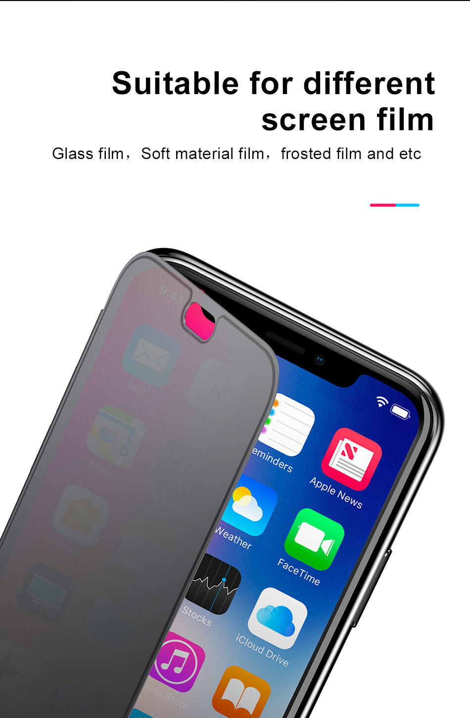 BASEUS флип калъф за iPhone XS Max - червена