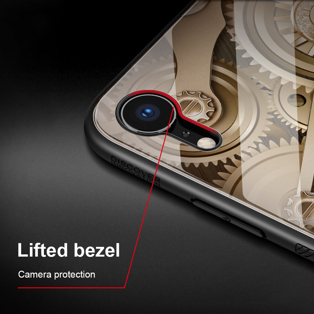 NILLKIN Gear кейс със стъклена задна страна за iPhone XR