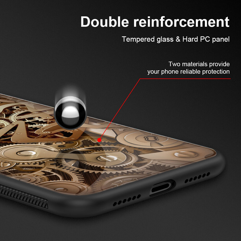 NILLKIN Gear кейс със стъклена задна страна за iPhone XR