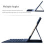 Безжична Bluetooth клавиатура и гръб за Apple iPad 9,7" (2017)-тъмно синя