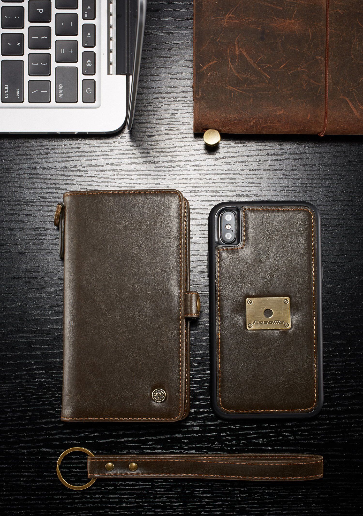 CASEME 2в1сваляем калъф за iPhone XS Max - червена