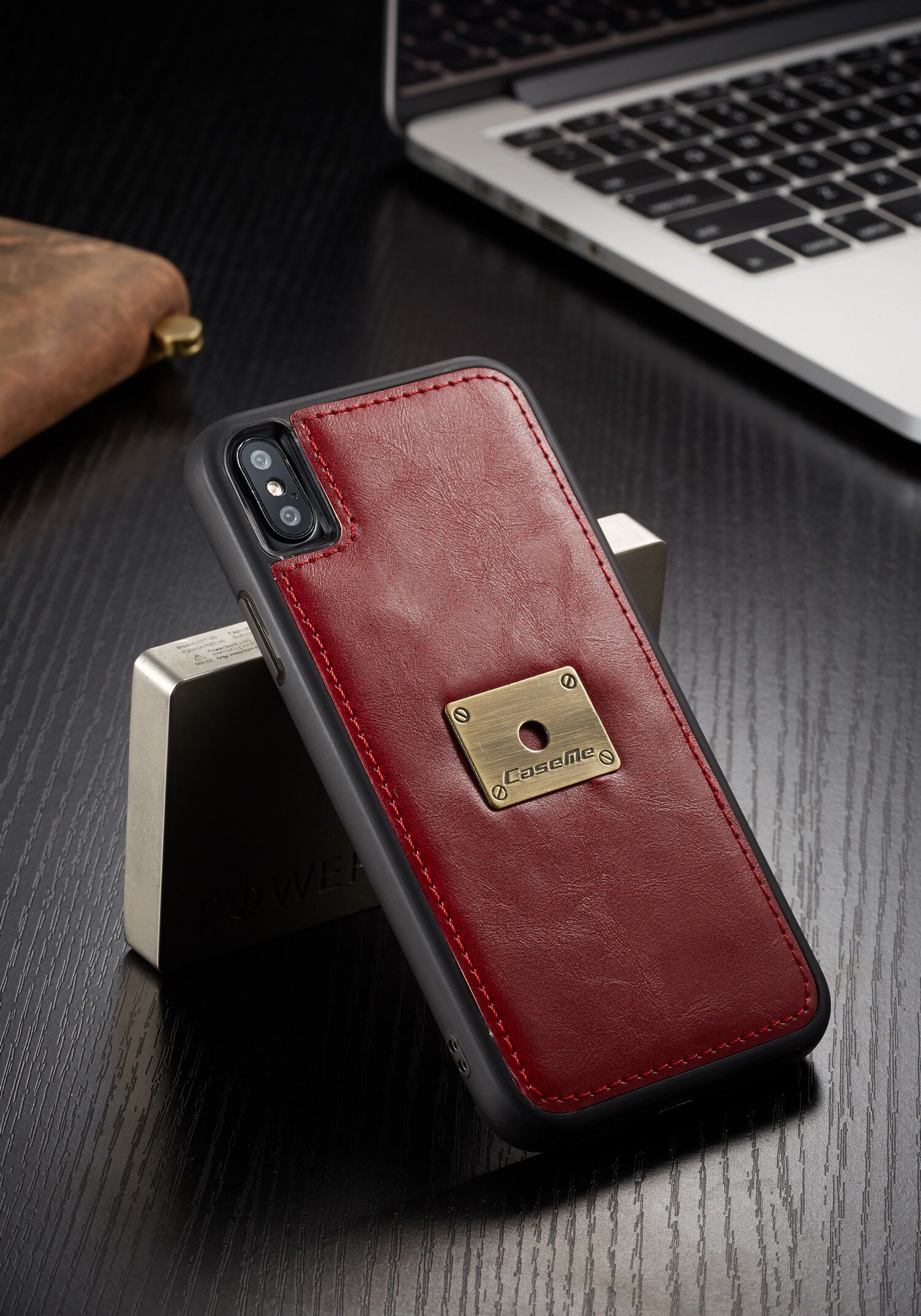 CASEME 2в1сваляем калъф за iPhone XS Max - червена