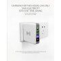 Зарядно / външна батерия 6700mAh със сменяеми щепсели (AU / UK / US / EU) и безжично зареждане