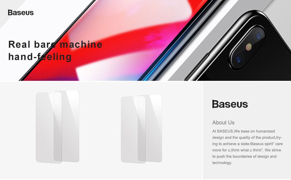 BASEUS закалено 3D стъкло за предната и задната част за iPhone XS Max