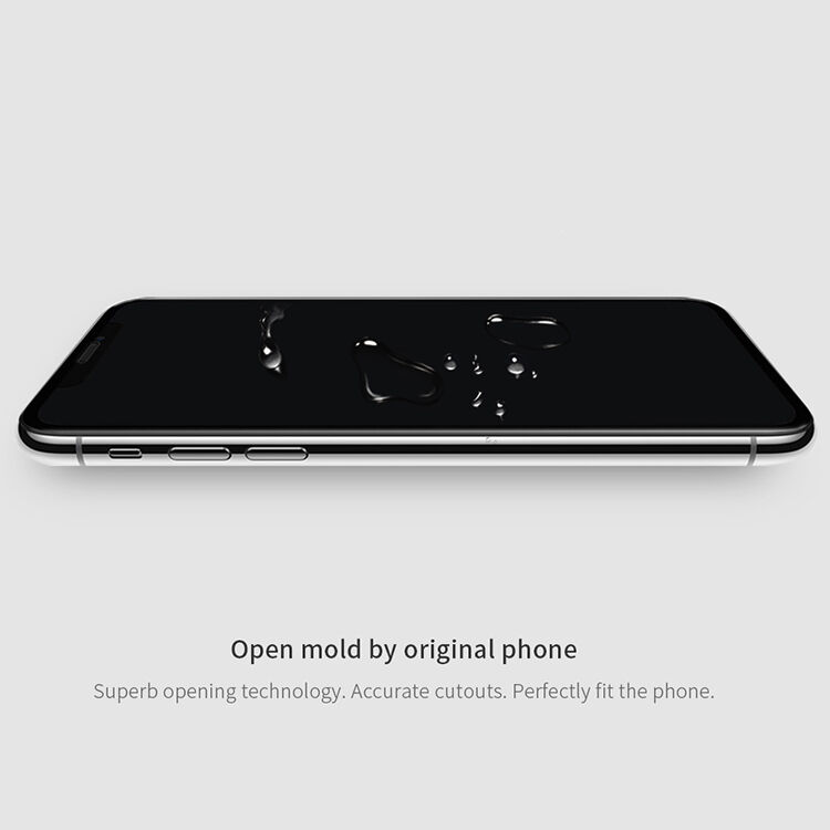 NILLKIN закалено 3D стъкло за iPhone XS Max - черно