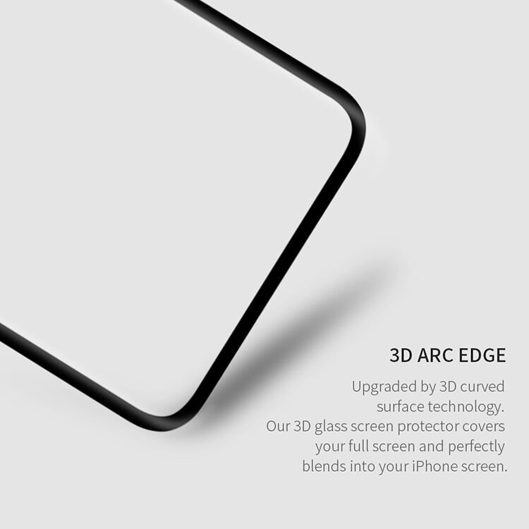 NILLKIN закалено 3D стъкло за iPhone XS Max - черно