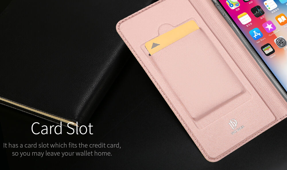 DUX DUCIS флип калъф за iPhone XS Max - златна