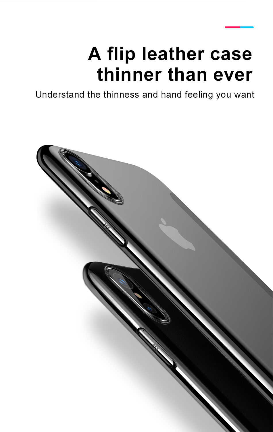 BASEUS флип калъф за iPhone XR - червена