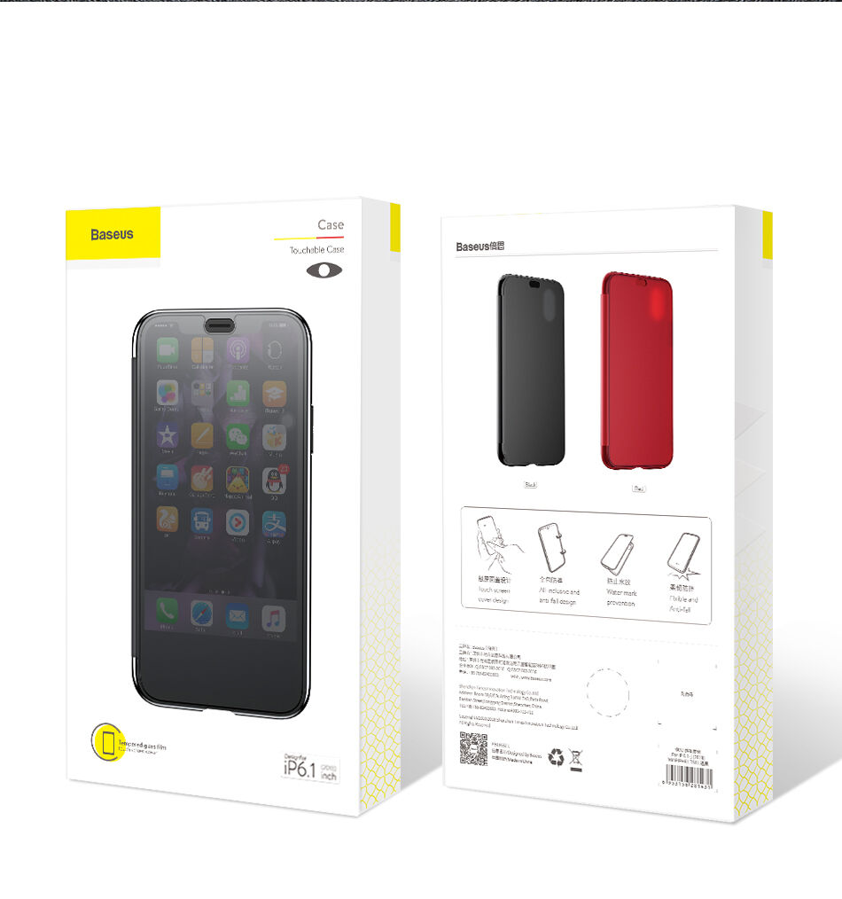 BASEUS флип калъф за iPhone XR - червена BASEUS флип калъф за iPhone XR - червена