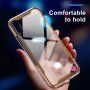BASEUS Armor прозрачен кейс с рамка за iPhone XR - черна