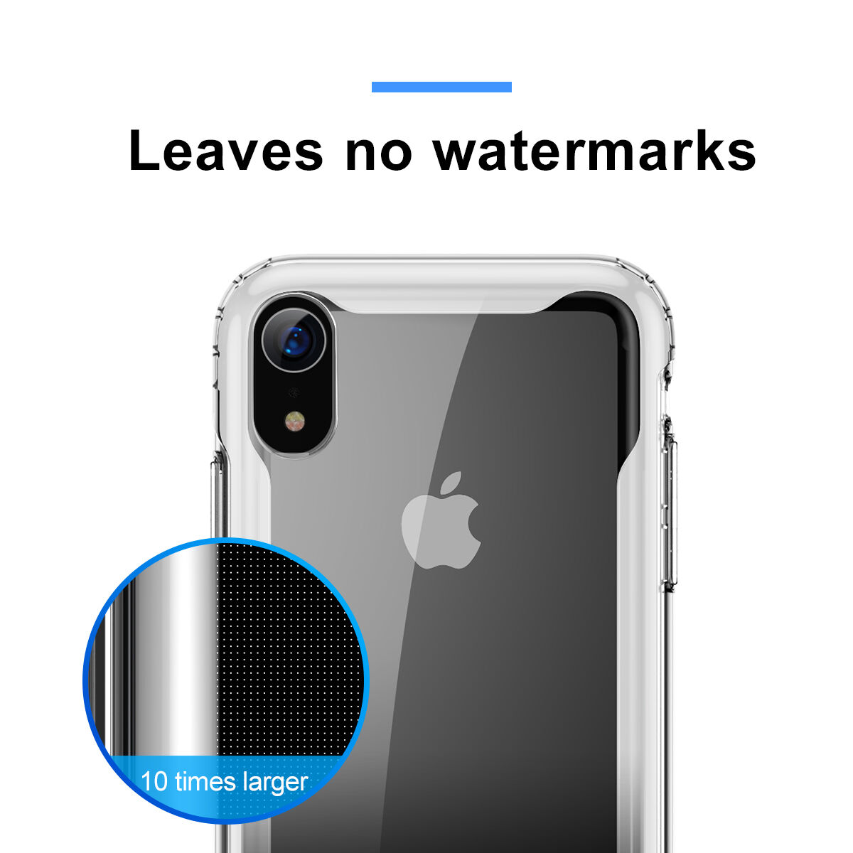 BASEUS Armor прозрачен кейс с рамка за iPhone XR - черна