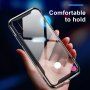 BASEUS Armor прозрачен кейс с рамка за iPhone XR - черна